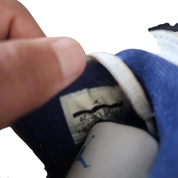 Jordan 4 Retro Columbia Midnight Navy White Toddler Baby Shoes Size 6C OG Kids - Picture 6 of 6